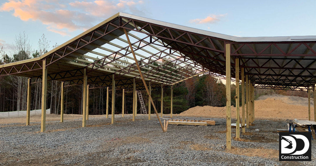 Pole Barn Construction by DD Construction, LLC. Serving Alabama, Georgia, Tennessee and Mississippi