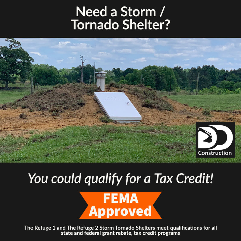 Need a Storm / Tornado Shelter? Call DD Construction in Jasper, Alabama 
d-dconstruction.com
